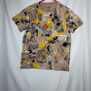 Simpsons Graffiti Kids Short Sleeve Graphic Tee